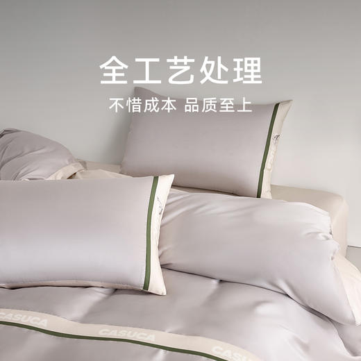 CASUCA 达芬涞涞天丝棉四件套60支轻奢刺绣床单款 商品图4