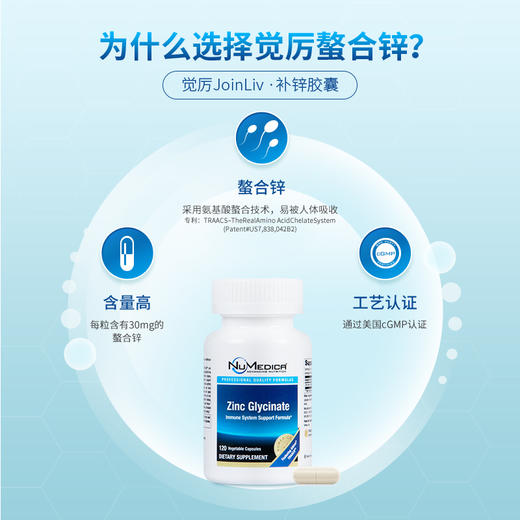 【有效期至26年4月】补锌胶囊 JoinLiv觉厉 商品图3