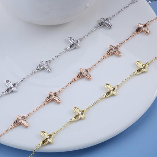 【宏艺珠宝】灵蝶颂福·银s925手链 商品图1