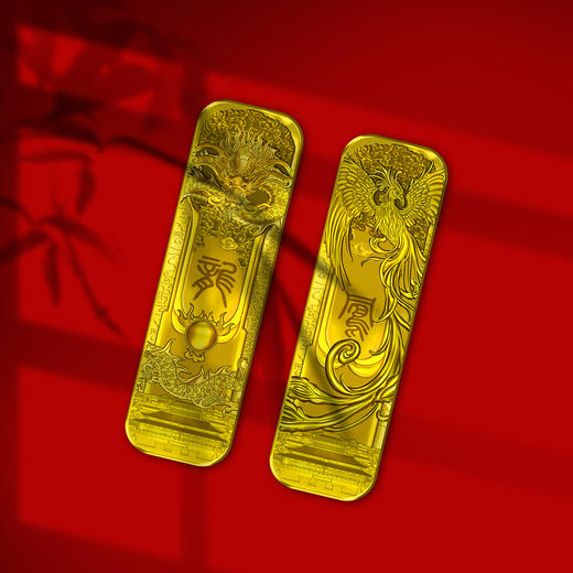 普陀山·龙凤呈祥金条套装（5mg*2） 商品图3