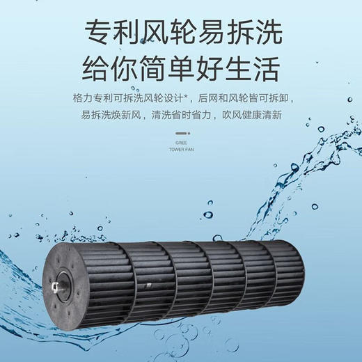 格力（GREE）家用卧室办公室无叶塔扇冷暖两用落地扇负离子智能节能遥控 FL-10X61RBag(WiFi) 商品图5