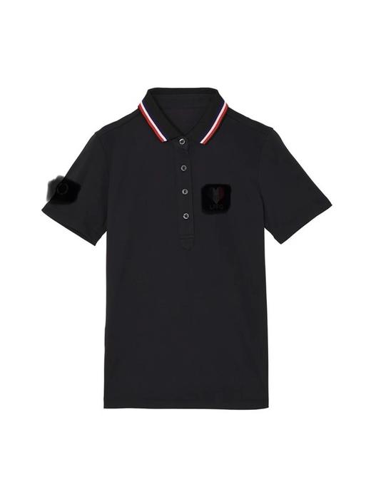 日系原单 高尔夫 女士 骷髅&三叶草短袖Polo衫心形logo标志 商品图3