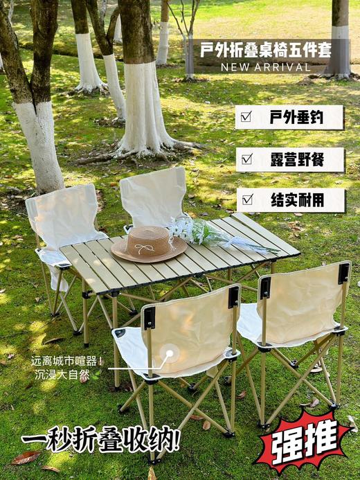 露营🏕️野餐必备户外 假日周末解压好物！山姆超市户外折叠桌椅五件套！ 商品图0