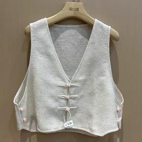 【线上专属】V领马甲（24704171凝脂）