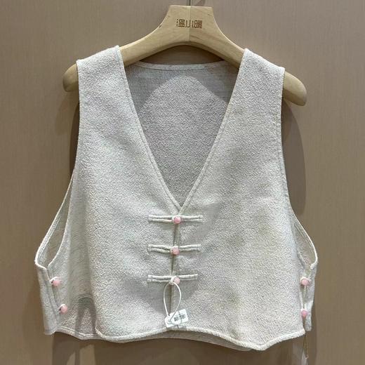 【线上专属】V领马甲（24704171凝脂） 商品图0