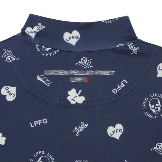 日单 高尔夫男士 印花立领宽松短袖T恤 吸水速干 爱心三叶草图案 商品图5