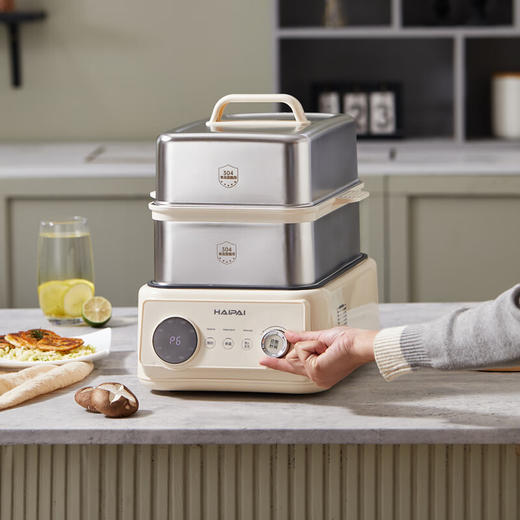 海牌电蒸锅多功能家用三层不锈钢蒸笼_HP-Z16D【K】 商品图4