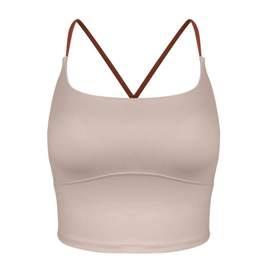 【经典吊带】2025春夏运动内衣女背心式聚拢细肩带美背外穿健身吊带瑜伽服文胸背心 商品图6