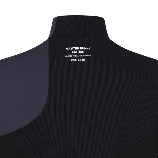 Master bunny 高尔夫女士 开叉领口 拼接竖条纹针织短袖T恤 舒适透气 商品图13