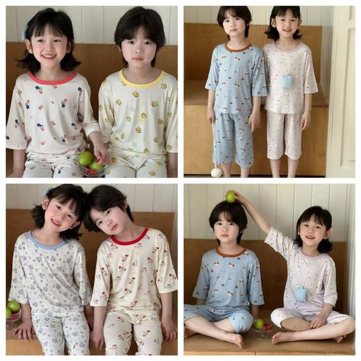 【两件起拍34.5元/套】儿童卡通莱赛尔居家服丨7A抗菌 天丝触感，会行走的“空调” 商品图1