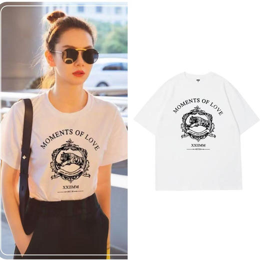 【99任选 4件 】230g重磅棉 情侣纯棉印花T恤 舒适透气、柔软亲肤、多色可选 FS-39 商品图13