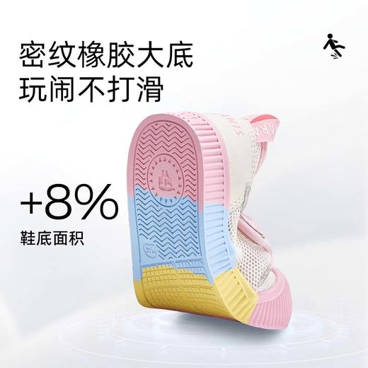 泰兰尼斯童鞋春夏新款儿童幼儿园室内鞋女童运动鞋女宝宝透气板鞋 T02X5A6995 商品图3