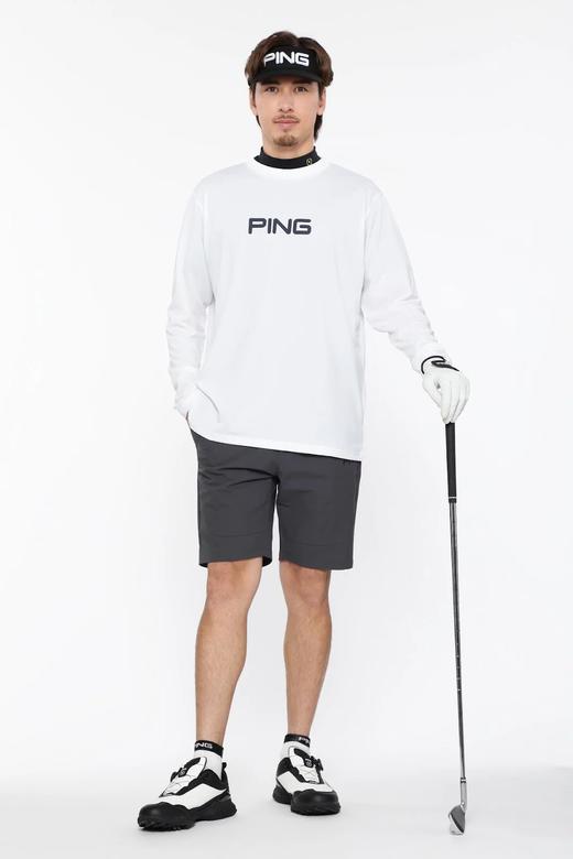 Ping高尔夫男士 弹性圆领字母长袖 运动上 衣 商品图1