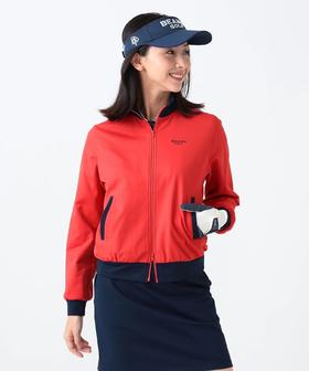 BEAMS 高尔夫 女士【防紫外线/吸水速干/伸缩性】立领拉链夹克外套