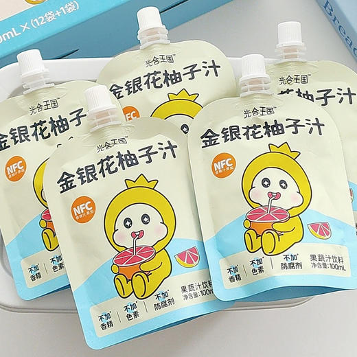 12日发货，夏日爆款回归【金银花柚子汁】严选食材 科学配比 还原真汁果味 淡雅花香 自然果香 入口清爽酸甜不腻 配料表干净 放心喝 商品图0