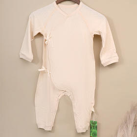 素道有机彩棉 新生儿连体衣