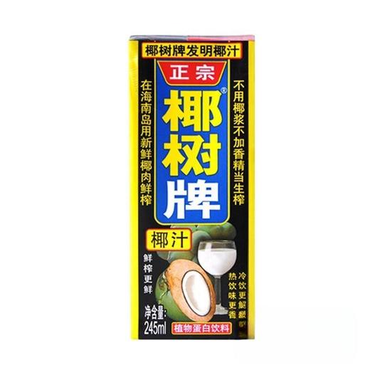 椰树牌椰汁椰子汁245ml/盒装 商品图0