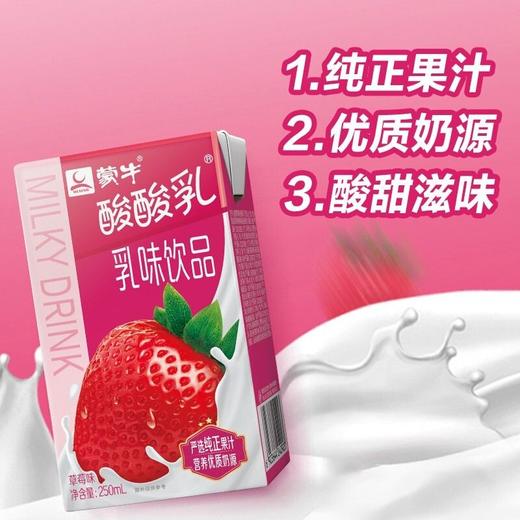 蒙牛酸酸乳(草莓味)250ml*24盒/箱 商品图2
