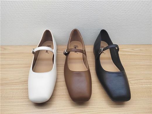 豪行时尚休闲真皮浅口平底女单鞋23370112 商品图0