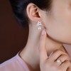 【夏花】925锆石花朵四叶花珍珠耳饰【JHY-E001026Y】 商品缩略图2