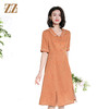 佐尔美夏季新款时尚气质桑蚕丝短袖连衣裙女M42LS52 商品缩略图3