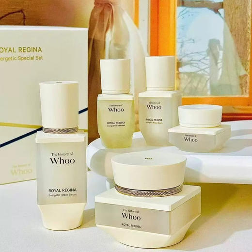 【修护亮白】Whoo后鸢尾花精华面霜套盒 补水保湿提亮嫩白清爽不油腻 商品图3
