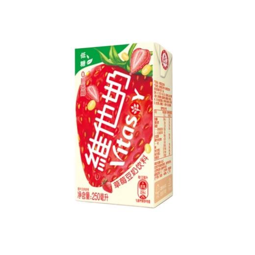 维他奶 草莓豆奶饮料 250ml/盒 商品图0