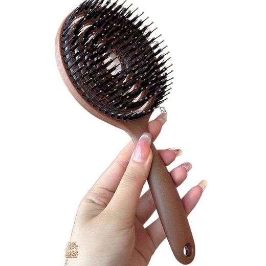 【巨好梳的梳子来啦】山姆同款镂空按摩梳韩国yao梳子 家用猪鬃毛气垫梳 女士蓬松高颅顶 商品图4