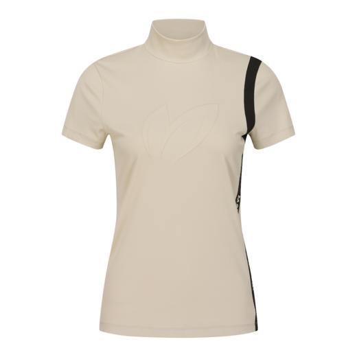 Master Bunny 高尔夫 女士 刺绣logo拼色条纹针织短袖T恤 商品图3