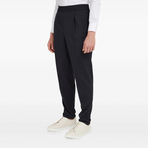 ZEGNA 杰尼亚 男士羊毛休闲运动裤 蓝色 9ZF061A9 73GCC2 商品图1