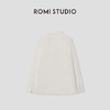 ROMI STUDIO“去繁就简”棉质砂洗微皱肌理极简翻领衬衣RW25SSG0137 商品缩略图1