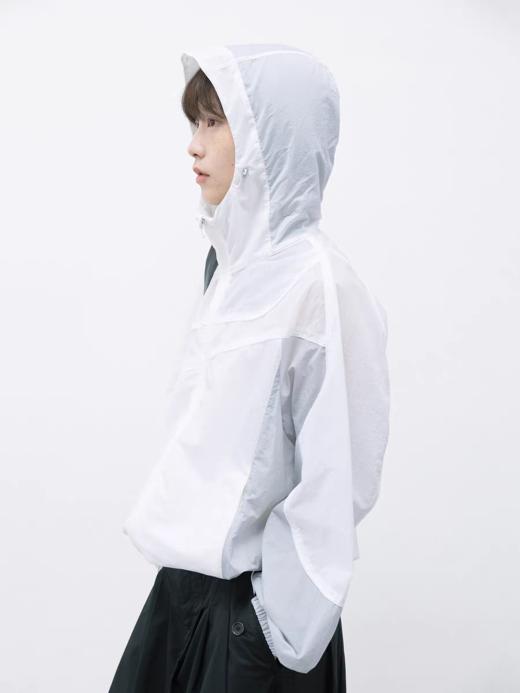 步履不停/5A23143C/复古拼接嵌条防晒衣 商品图3