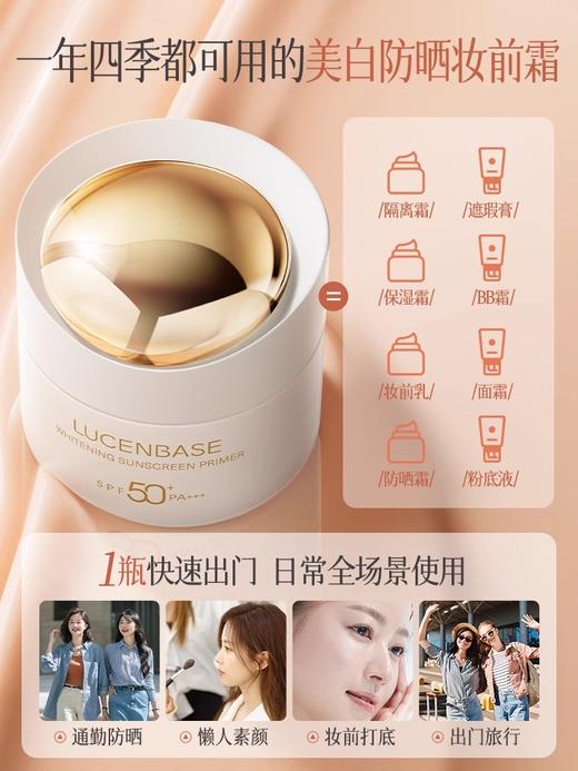 【1秒婴儿肌+养肤】美白防晒粉底霜50倍防紫外线面部隔离全身男女军训通用官方旗舰店 商品图1