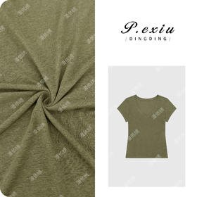 PanYiXiu/潘依绣亚麻清凉感舒适透气百搭短袖T恤 WH00323