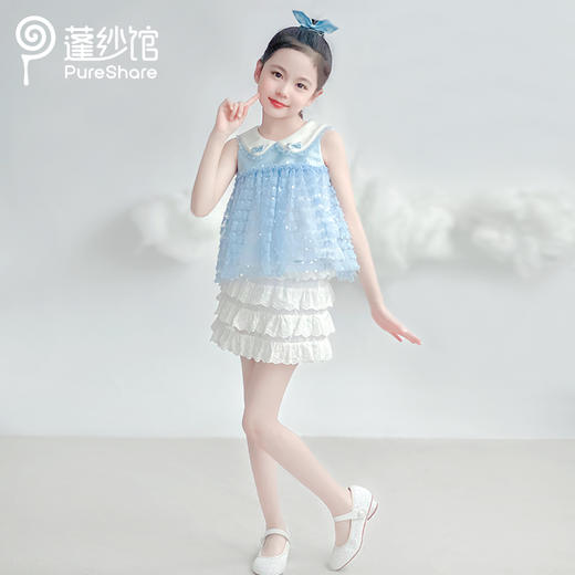 pureshare蓬纱馆 海盐千层礼服裙 海盐千层上衣 商品图3