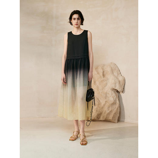棉仓363616014-初棉暮光之城渐变长裙 商品图4