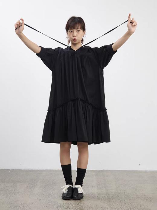 步履不停/5B31168C/7分袖下摆花边连衣裙 商品图2