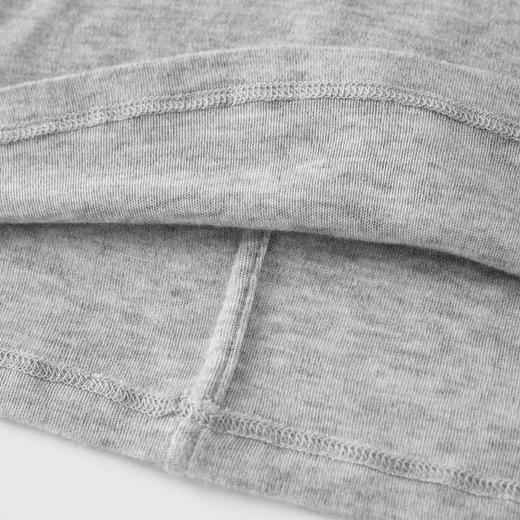 ROMI STUDIO山羊绒莱赛尔极简灰花纱圆领针织短袖T恤 RWCSS02118 商品图4