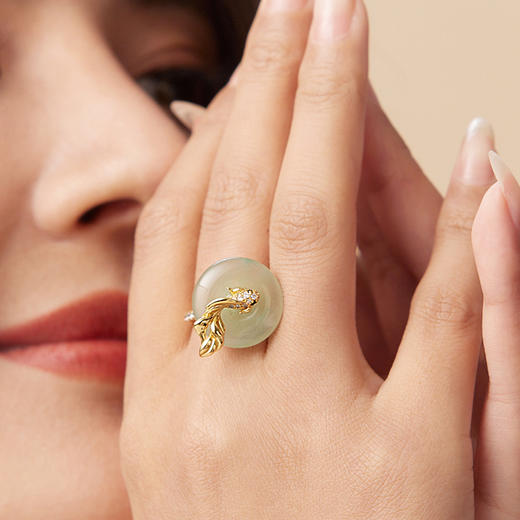 Manreya“鲤跃玉泽”戒指母亲节礼物新款送礼 商品图2