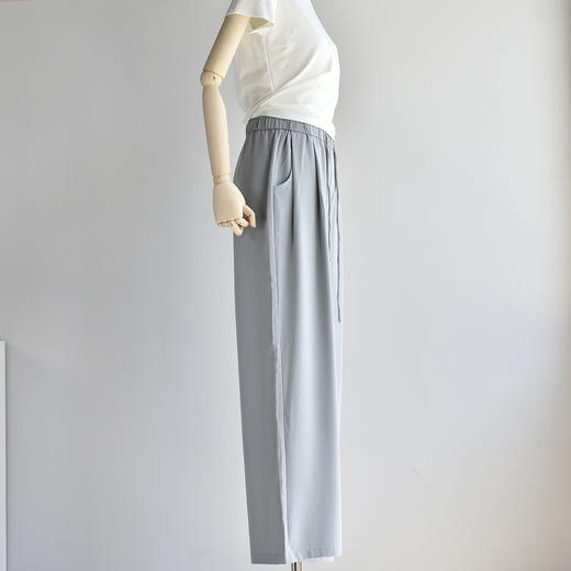 【醋酸凉皮裤】2025年春夏新款仿醋酸凉感防晒裤薄款显瘦直筒阔腿裤 商品图0