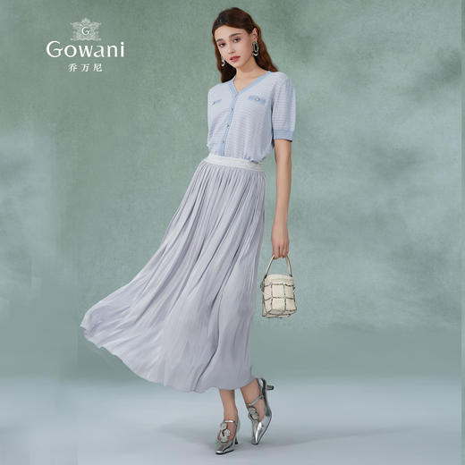 乔万尼针织衫女新款短袖天丝薄款EM2M906 商品图2