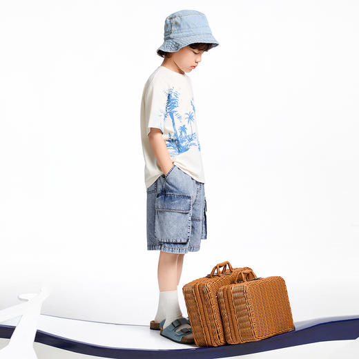 【实体店同款】男童圆领短袖针织衫夏季新款安奈儿童装AB521644 商品图5