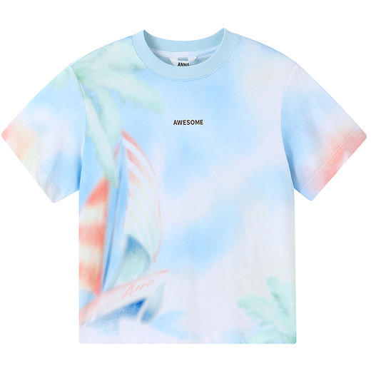 【实体店同款】男童圆领短袖针织衫夏季新款安奈儿童装AB521647 商品图6