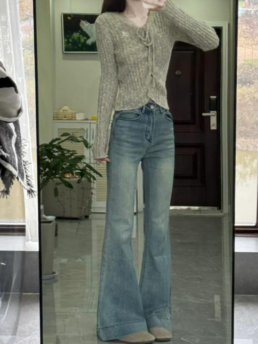 <曾小咸推荐> 【腿精秘器】2色直筒微喇牛仔裤  商品图10