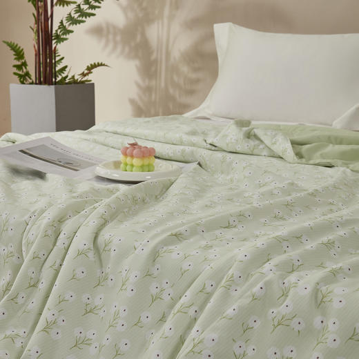 利路米特惠款清凉水洗夏被青草绿 商品图1