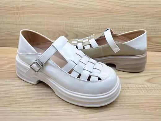 豪行2023夏季罗马凉鞋女时装百搭厚底松糕鞋23201176 商品图4