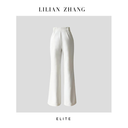E“定制”——静奢风 ——都市摩登——风尚之选——珍珠白连腰筒裤 2404008 商品图4