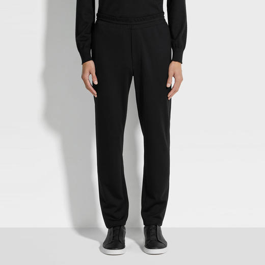 ZEGNA 杰尼亚 男士 High Performance™ 羊毛休闲运动裤 黑色 UE542A8 ECTTR6 K09 商品图1