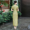 WX-2025春季新款真丝旗袍中式桑蚕丝连衣裙手工缝制送考宴席日常可穿 商品缩略图4