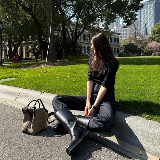 ROMI STUDIO“复古优雅”经典赤耳丹宁超模微喇牛仔裤 RWCSXD2096【发货时效25天】 商品图2